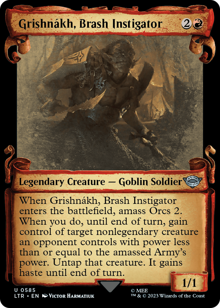 Grishnákh, Brash Instigator (LTR-585) - The Lord of the Rings: Tales of Middle-earth: (Showcase)