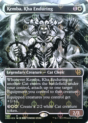 Kemba, Kha Enduring (ONE-423) - Phyrexia: All Will Be One: (Showcase) (Borderless) Foil