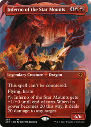 Inferno of the Star Mounts (AFR-293) - Adventures in the Forgotten Realms (Borderless) Foil