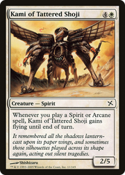 Kami of Tattered Shoji (BOK-011) - Betrayers of Kamigawa Foil