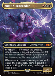 Zurgo Stormrender (TDC-010) - Commander: Tarkir: Dragonstorm (Borderless) Foil