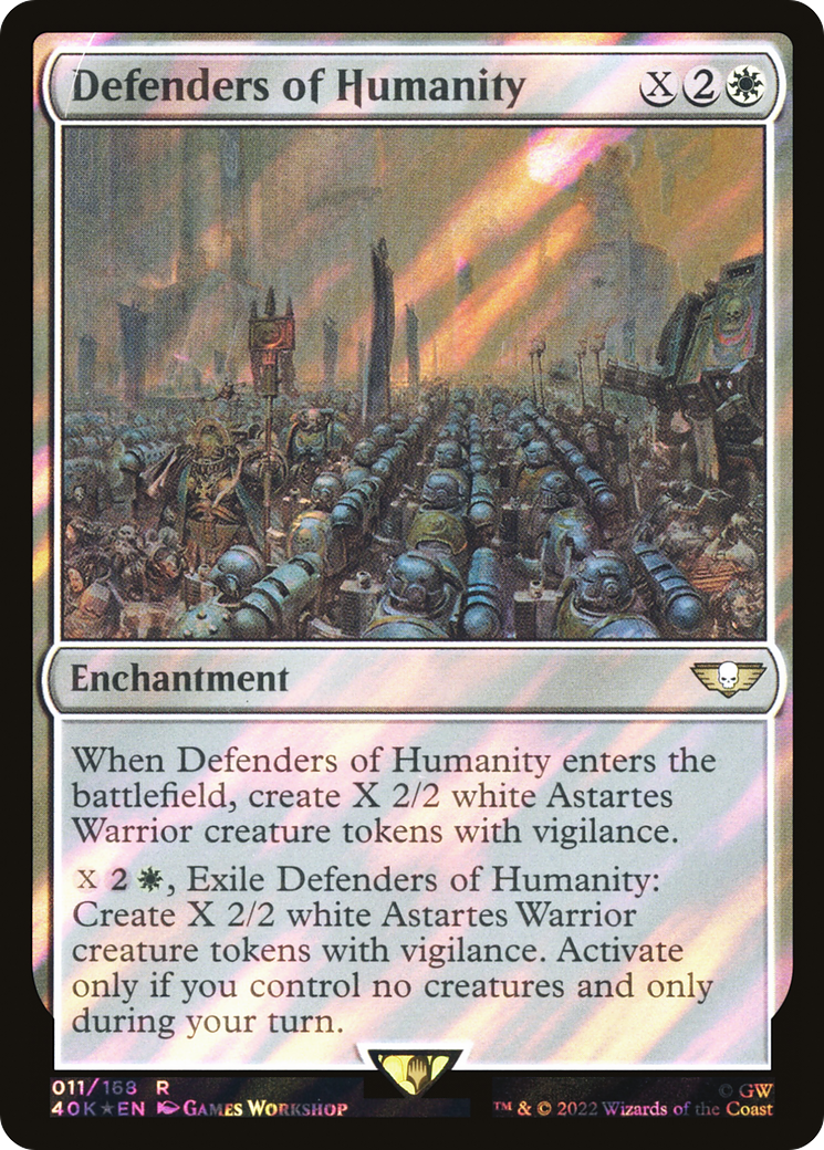 Defenders of Humanity (40K-011) - Warhammer 40,000 Commander Foil