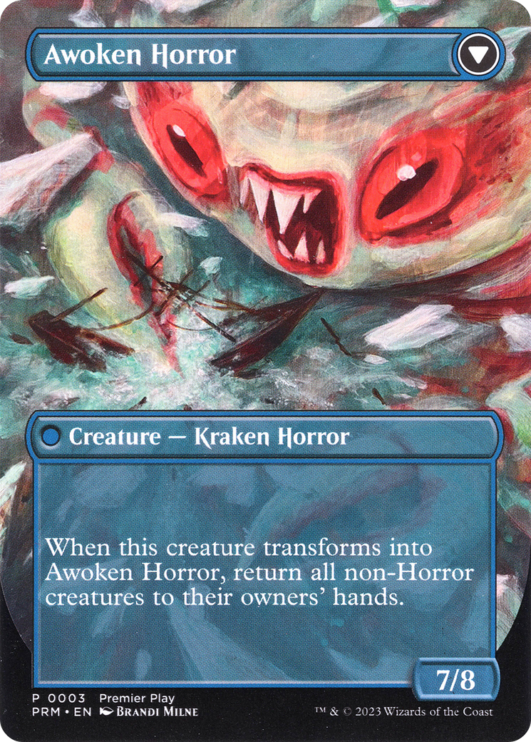 Thing in the Ice // Awoken Horror (PTP-003) - Regional Championship Qualifiers 2023: (convertdfc) (Borderless)