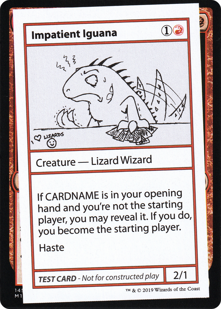 Impatient Iguana (CMB1-055) - Mystery Booster Playtest Cards 2021
