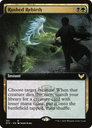 Rushed Rebirth (STX-351) - Strixhaven: School of Mages: (Extended Art)