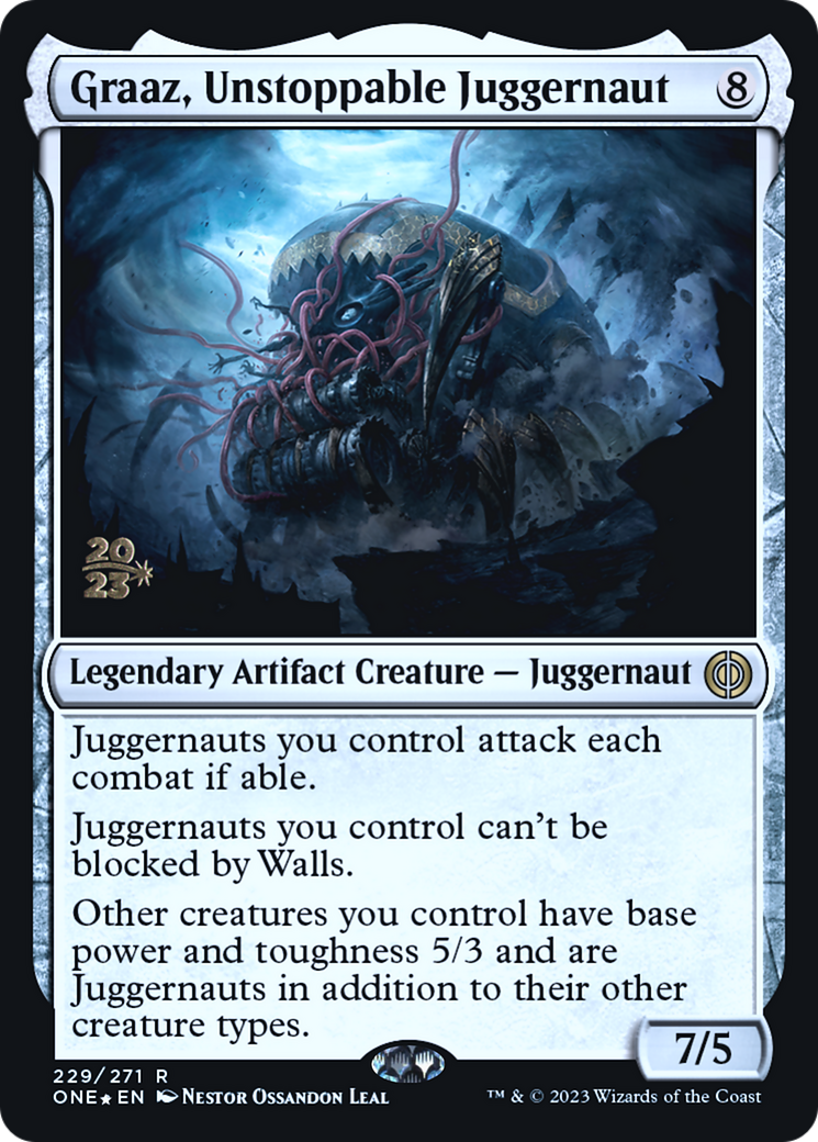 Graaz, Unstoppable Juggernaut (PRE-229S) - Phyrexia: All Will Be One Promos Foil