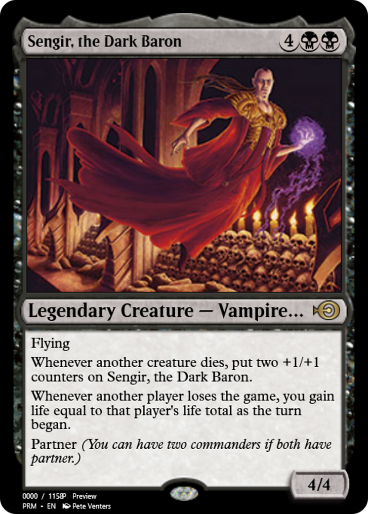 Sengir, the Dark Baron (PRM-86358) - Magic Online Promos Foil