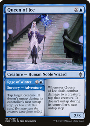 Queen of Ice // Rage of Winter (ELD-061) - Throne of Eldraine Foil