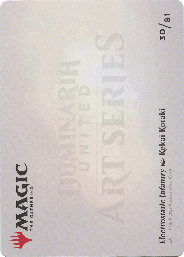 Electrostatic Infantry // Electrostatic Infantry (ADMU-030) - Dominaria United Art Series (Borderless)