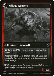 Village Watch // Village Reavers (DBL-165) - Innistrad: Double Feature: (Double Faced Transform)
