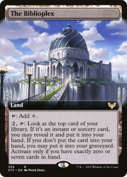 The Biblioplex (STX-359) - Strixhaven: School of Mages: (Extended Art)