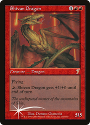 Shivan Dragon (7ED-218★) - Seventh Edition Foil