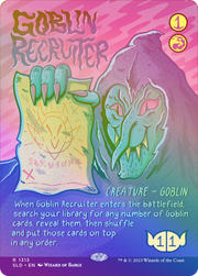 Goblin Recruiter (SLD-1313) - Secret Lair Drop (Borderless) Foil