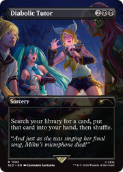 Diabolic Tutor (SLD-1592) - Secret Lair Drop (Borderless)