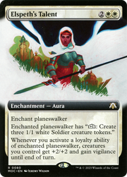 Elspeth's Talent (MOC-080) - March of the Machine Commander: (Extended Art) Foil