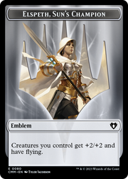 Elspeth, Sun's Champion Emblem (TCMM-080) - Commander Masters Tokens Foil