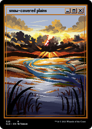 Snow-Covered Plains (SLD-325) - Secret Lair Drop Etched Foil