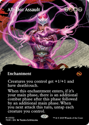 All-Out Assault (TDM-352) - Tarkir: Dragonstorm: (Showcase, enchantment) (Borderless) Foil