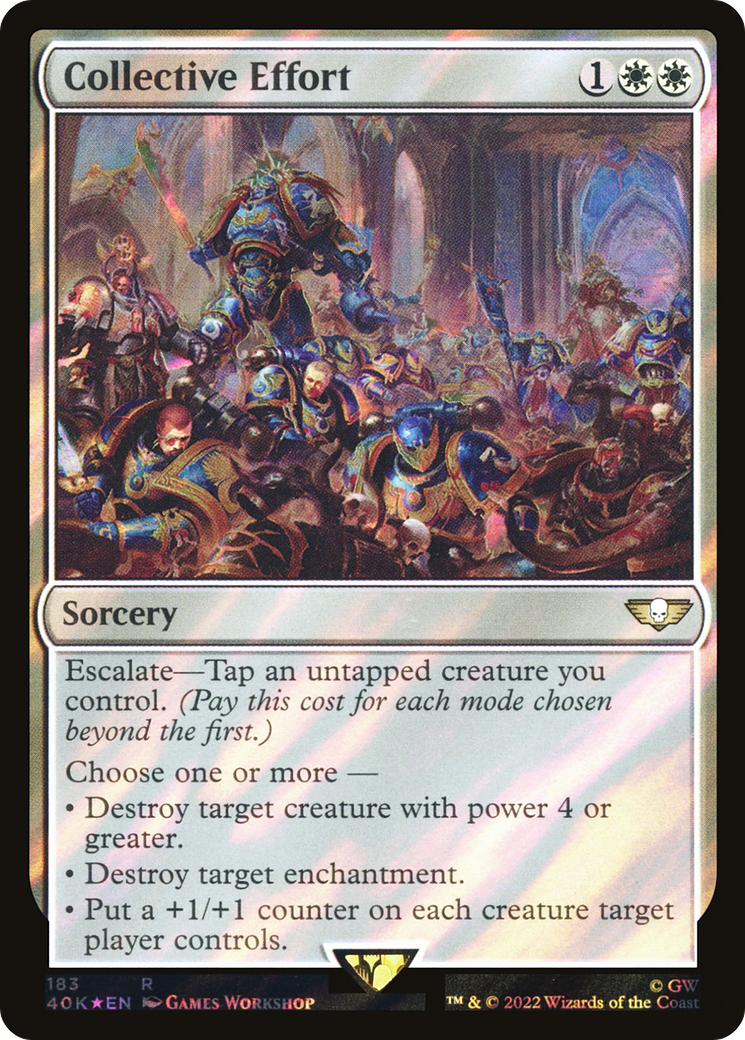 Collective Effort (40K-183) - Warhammer 40,000 Commander Foil