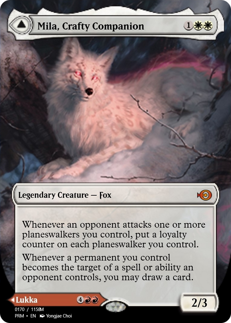 Mila, Crafty Companion // Lukka, Wayward Bonder (PRM-90312) - Magic Online Promos