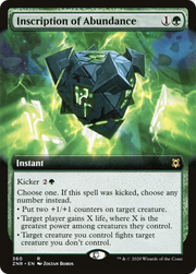 Inscription of Abundance (ZNR-360) - Zendikar Rising: (Extended Art)