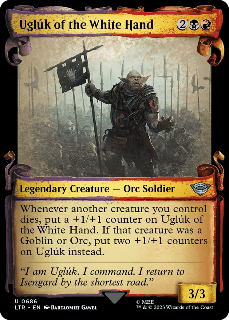 Uglúk of the White Hand (LTR-686) - The Lord of the Rings: Tales of Middle-earth: (Showcase) Foil