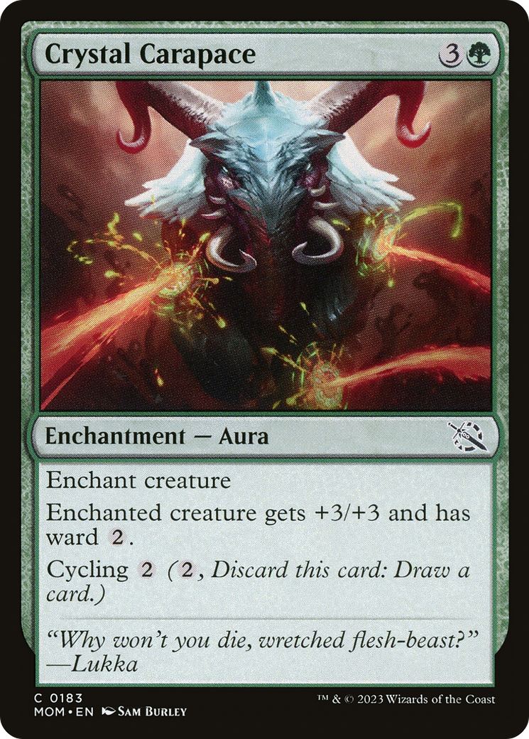Crystal Carapace (MOM-183) - March of the Machine Foil