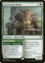 Lovestruck Beast // Heart's Desire (PPELD-165) - Throne of Eldraine Promos Foil