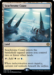 Seachrome Coast (PPONE-258P) - Phyrexia: All Will Be One Promos