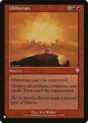 Obliterate (LIST-INV-156) - The List