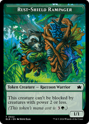 Rust-Shield Rampager (BLB-022) - Bloomburrow Tokens