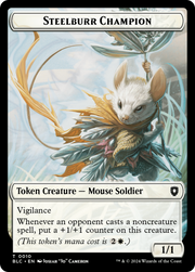 Steelburr Champion (TBLC-010) - Bloomburrow Commander Tokens
