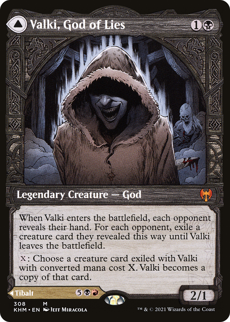 Valki, God of Lies // Tibalt, Cosmic Impostor (KHM-308) - Kaldheim: (Showcase)