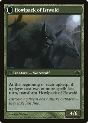 Villagers of Estwald // Howlpack of Estwald (ISD-209) - Innistrad: (Double Faced Transform) Foil