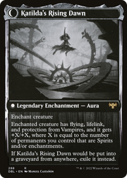 Katilda, Dawnhart Martyr // Katilda's Rising Dawn (DBL-288) - Innistrad: Double Feature: (Double Faced Transform) Foil