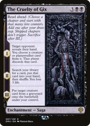 The Cruelty of Gix (PPDMU-087) - Dominaria United Promos Foil