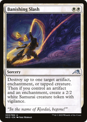 Banishing Slash (NEO-003) - Kamigawa: Neon Dynasty