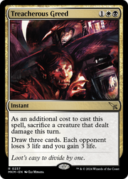 Treacherous Greed (MKM-237) - Murders at Karlov Manor Foil