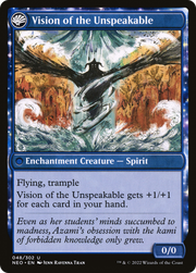 Behold the Unspeakable // Vision of the Unspeakable (NEO-048) - Kamigawa: Neon Dynasty: (fandfc, enchantment) Foil