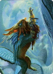 Toski, Bearer of Secrets // Toski, Bearer of Secrets (AKHM-052) - Kaldheim Art Series (Borderless) Foil