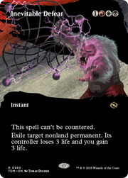 Inevitable Defeat (TDM-360) - Tarkir: Dragonstorm: (Showcase) (Borderless) Foil