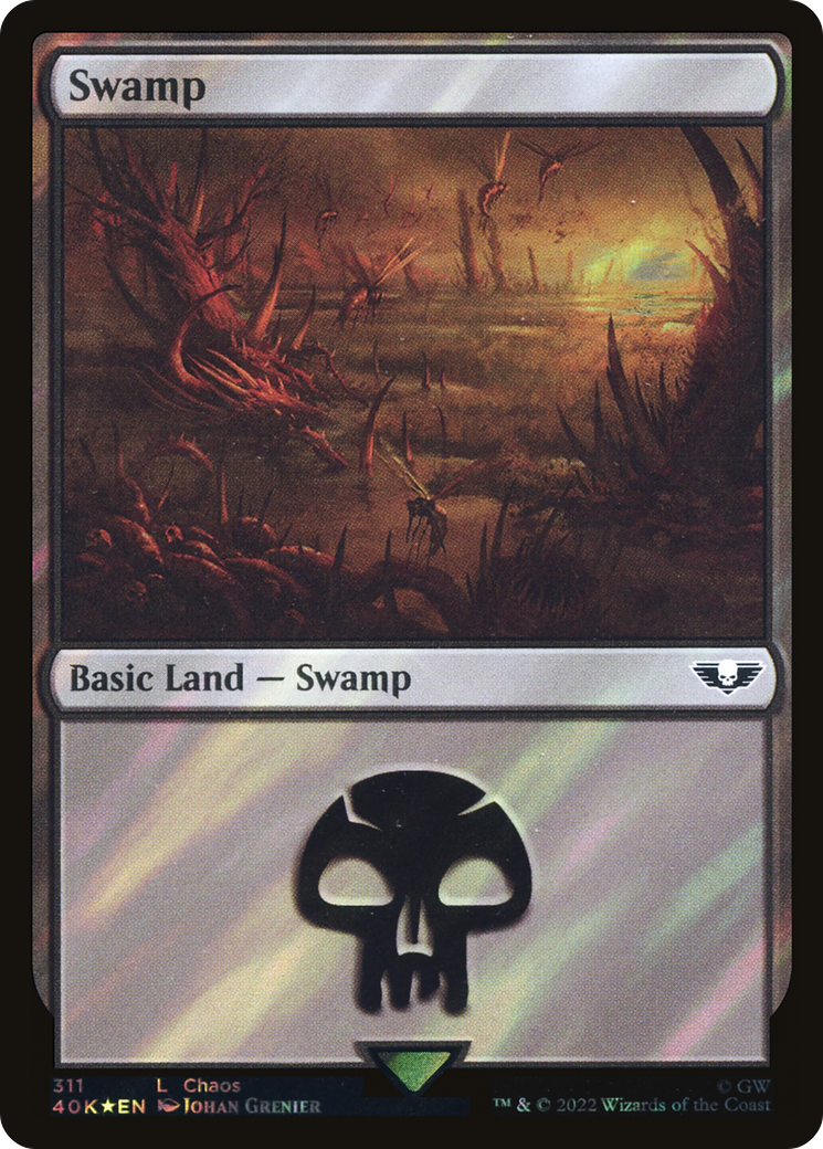 Swamp (40K-311) - Warhammer 40,000 Commander Foil