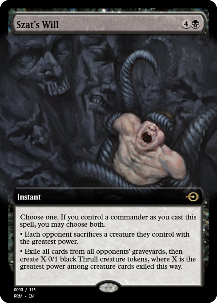 Szat's Will (PRM-86056) - Magic Online Promos Foil