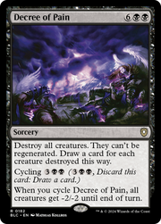Decree of Pain (BLC-182) - Bloomburrow Commander