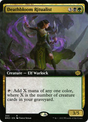Deathbloom Ritualist (BRO-353) - The Brothers' War: (Extended Art) Foil