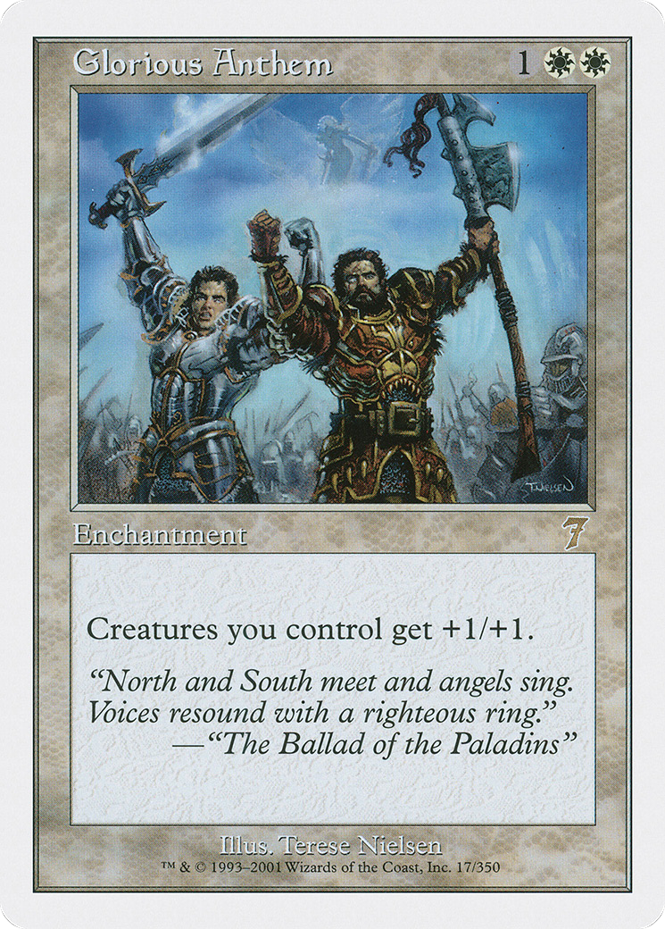 Glorious Anthem (7ED-017) - Seventh Edition