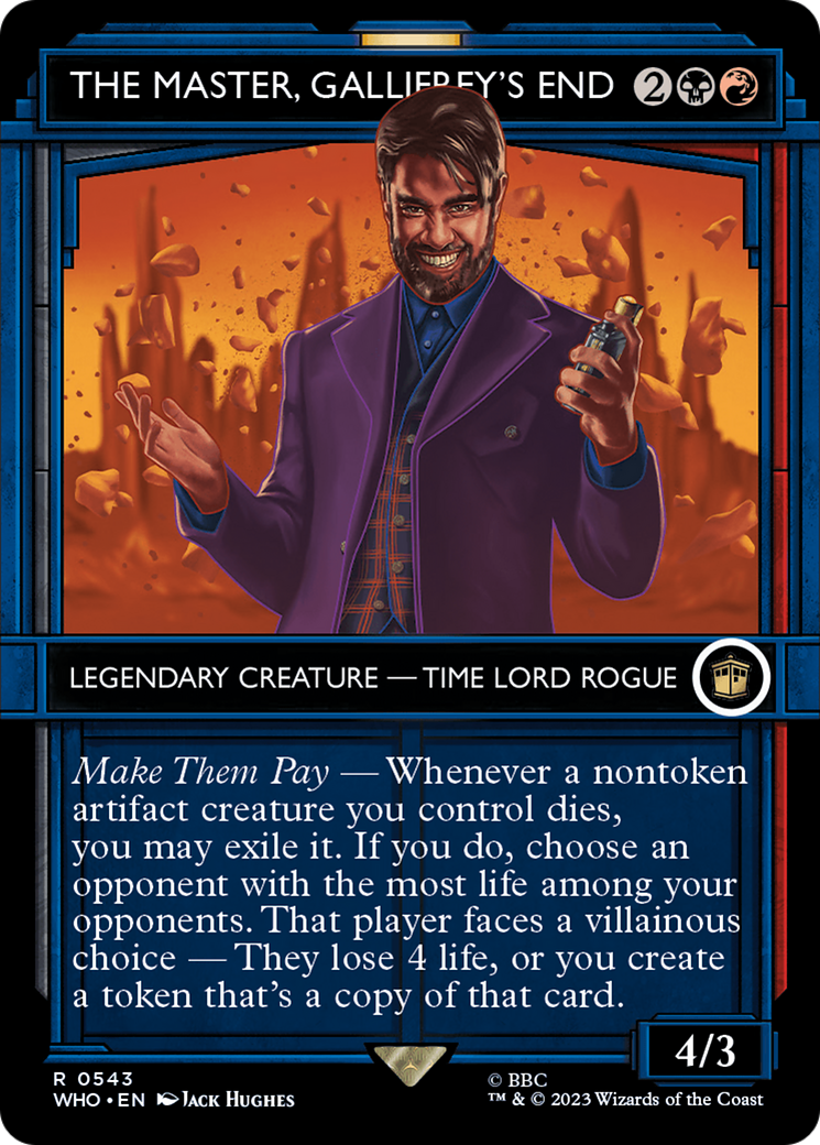 The Master, Gallifrey's End (WHO-543) - Doctor Who: (Showcase) (Borderless) Foil
