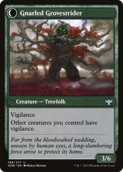 Dormant Grove // Gnarled Grovestrider (VOW-198) - Innistrad: Crimson Vow: (Double Faced Transform) Foil