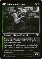 Infestation Expert // Infested Werewolf (DBL-473) - Innistrad: Double Feature: (Double Faced Transform)
