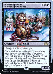 Infernal Spawn of Infernal Spawn of Evil (LIST-020) - The List (Unfinity Foil Edition) Foil
